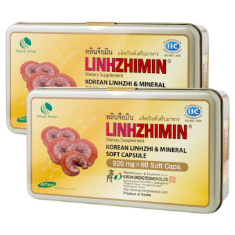 Linhzhimin หลินจือมิน เห็ดหลินจือแดงสกัด บำรุงร่างกาย ดูแล เบาหวาน ความดัน ภูมิแพ้ (60 เม็ด x 2 กล่อง) Linhzhimin หลินจือมิน เห็ดหลินจือแดงสกัด บำรุงร่างกาย ดูแล เบาหวาน ความดัน ภูมิแพ้ (60 เม็ด x 2 กล่อง)