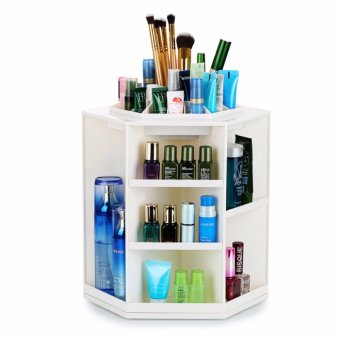 ชั้นวางเครื่องสำอางหมุนได้ 360 องศา ทรงหกเหลี่ยม รุ่น DIY (สีขาว) ชั้นวางเครื่องสำอางหมุนได้ 360 องศา ทรงหกเหลี่ยม รุ่น DIY (สีขาว)