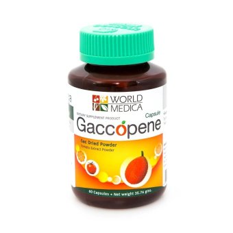Khaolaor ขาวละออ Gaccopene ไลโคปีนสกัดจากธรรมชาติ ชะลอต่อมลูกหมากโต 60 แคปซูล Khaolaor ขาวละออ Gaccopene ไลโคปีนสกัดจากธรรมชาติ ชะลอต่อมลูกหมากโต 60 แคปซูล