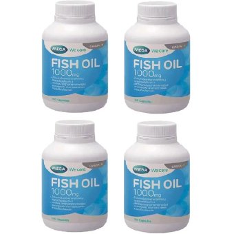 Mega We Care Fish Oil 1000mg 100เม็ด(4ขวด) Mega We Care Fish Oil 1000mg 100เม็ด(4ขวด)