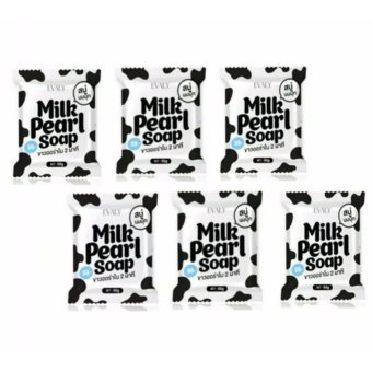 White Pearl Soap สบู่นมมุก มาส์คผิวขาวใส ( 65gX6) White Pearl Soap สบู่นมมุก มาส์คผิวขาวใส ( 65gX6)