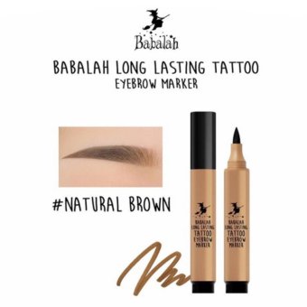 Babalah Long Lasting Tatto Eyebrow Marker #Natural Brown บาบาร่า ปากกาเมจิกเขียนคิ้ว สวยเป๊ะ ติดทนนาน ดูเป็นธรรมชาติ สีน้ำตาลอ่อน Babalah Long Lasting Tatto Eyebrow Marker #Natural Brown บาบาร่า ปากกาเมจิกเขียนคิ้ว สวยเป๊ะ ติดทนนาน ดูเป็นธรรมชาติ สีน้ำตาลอ่อน