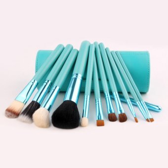 ชุดแปรงแต่งหน้า brush set พร้อมกระบอกแปรง set 12 ชิ้น (สีเขียวมิ้น) ชุดแปรงแต่งหน้า brush set พร้อมกระบอกแปรง set 12 ชิ้น (สีเขียวมิ้น)