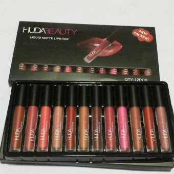 HUDA Beauty Lipquid Matte Lipstick Set 12 Colors (ลิปกลอสเนื้อแมท 12สี/เซต) HUDA Beauty Lipquid Matte Lipstick Set 12 Colors (ลิปกลอสเนื้อแมท 12สี/เซต)