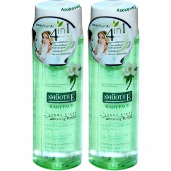 Smooth E Acne Clear Whitening Toner 150ml (2ขวด) Smooth E Acne Clear Whitening Toner 150ml (2ขวด)