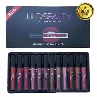 Huda Set Beauty Lipquid Matte Lipstick Set 12 Color 12 แท่ง 12 สี Huda Set Beauty Lipquid Matte Lipstick Set 12 Color 12 แท่ง 12 สี