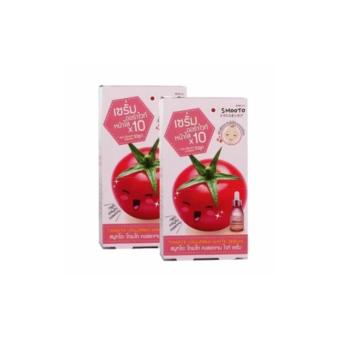 Smooto สมูทโตะ เซรั่มมะเขือเทศ ไวท์ออร่า X10 (2กล่อง 12 ซอง) Smooto สมูทโตะ เซรั่มมะเขือเทศ ไวท์ออร่า X10 (2กล่อง 12 ซอง)