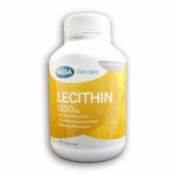 Mega We Care Lecithin 1200mg x 1 ขวด (100 เม็ด) สกัดจากถัวเหลืองธรรมชาติ Mega We Care Lecithin 1200mg x 1 ขวด (100 เม็ด) สกัดจากถัวเหลืองธรรมชาติ