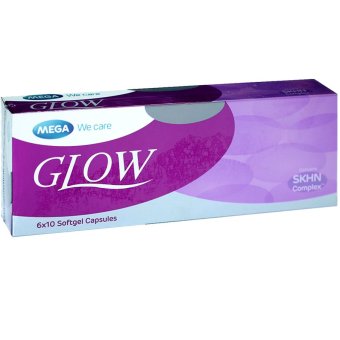 Mega We Care Glow 60แคปซูล 1กล่อง ผิวขาวใสอมชมพู Mega We Care Glow 60แคปซูล 1กล่อง ผิวขาวใสอมชมพู