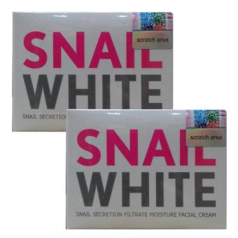 SNAIL WHITE CONCENTRATE FACIAL CREAM ช่วยฟื้นบำรุงผิวให้กระชับ เต่งตึง 5ml (2 กล่อง) SNAIL WHITE CONCENTRATE FACIAL CREAM ช่วยฟื้นบำรุงผิวให้กระชับ เต่งตึง 5ml (2 กล่อง)