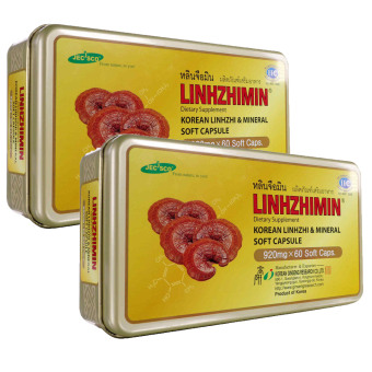Linhzhimin หลินจือมิน เห็ดหลินจือแดงสกัด (60 เม็ด x 2 กล่อง) Linhzhimin หลินจือมิน เห็ดหลินจือแดงสกัด (60 เม็ด x 2 กล่อง)