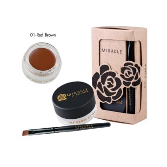 Mei Linda เจลเขียนคิ้ว Miracle My Brow 3D Gel #No1 - Red Brown Mei Linda เจลเขียนคิ้ว Miracle My Brow 3D Gel #No1 - Red Brown