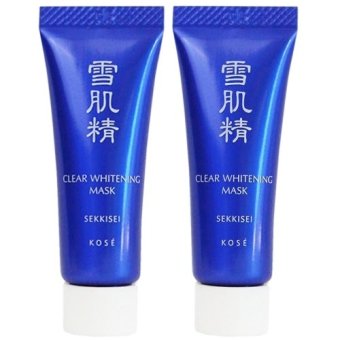 Kose sekkisei clear whitening mask มาส์กดำ 10 ml. 2 ชิ้น Kose sekkisei clear whitening mask มาส์กดำ 10 ml. 2 ชิ้น