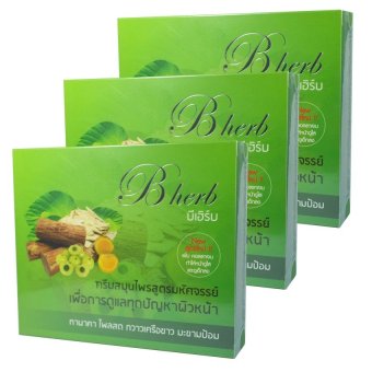 B Herb ครีมสมุนไพรสูตรมหัศจรรย์ รักษาสิว ฝ้า ชุดทดลอง(3ชุด) B Herb ครีมสมุนไพรสูตรมหัศจรรย์ รักษาสิว ฝ้า ชุดทดลอง(3ชุด)