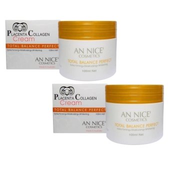 AN NICE’ Placenta Collagen Cream - (100ml. x 2 กระปุก) (White) AN NICE’ Placenta Collagen Cream - (100ml. x 2 กระปุก) (White)