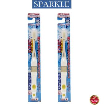 Sparkle แปรงสีฟันสปาร์คเคิล Ionic Toothbrush สีขาว (แพ็คคู่) Sparkle แปรงสีฟันสปาร์คเคิล Ionic Toothbrush สีขาว (แพ็คคู่)