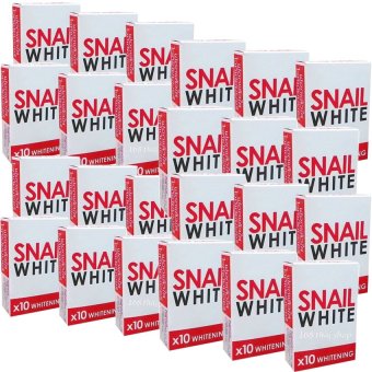 Snail White Soap x10 Whitening สบู่หอยทาก ฟอกผิว 70g. (แพ็ค 24 ก้อน) Snail White Soap x10 Whitening สบู่หอยทาก ฟอกผิว 70g. (แพ็ค 24 ก้อน)