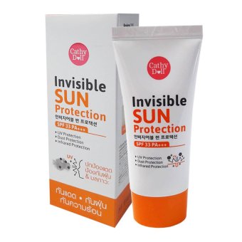 Cathy Doll Invisible Sun Protection SPF33 PA+++ ครีมกันแดดสำหรับผิวหน้า 60g Cathy Doll Invisible Sun Protection SPF33 PA+++ ครีมกันแดดสำหรับผิวหน้า 60g