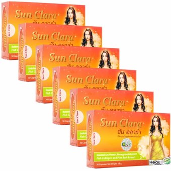 Sun Clara ซันคลาร่า กล่องส้ม สูตรดั้งเดิม (30แคปซูลx6กล่อง) Sun Clara ซันคลาร่า กล่องส้ม สูตรดั้งเดิม (30แคปซูลx6กล่อง)