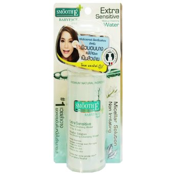 Smooth E Extra Sensitive Makeup Cleansing Water 100ml (1ขวด) สมูทอี เเมคอัพคลีนซิ่งวอเทอร์ ทำความสะอาดล้ำลึกพร้อมให้ความชุ่มชื่นให้แก่ผิว Smooth E Extra Sensitive Makeup Cleansing Water 100ml (1ขวด) สมูทอี เเมคอัพคลีนซิ่งวอเทอร์ ทำความสะอาดล้ำลึกพร้อมให้ความชุ่มชื่นให้แก่ผิว