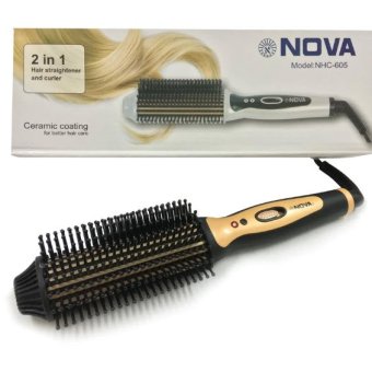 Sassy หวีแปรงไฟฟ้า ยืดตรง ม้วนโรล ทำวอลลุ่ม รุ่น Nova-605 (สีดำทอง) Sassy หวีแปรงไฟฟ้า ยืดตรง ม้วนโรล ทำวอลลุ่ม รุ่น Nova-605 (สีดำทอง)