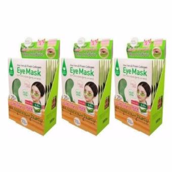 แพ็ค 3 ชิ้น Karmart Baby Bright Aloe Vera & Fresh Collagen Eye Mask (1 กล่องมี 6 คู่) (แผ่นบำรุงรอบดวงตา) แพ็ค 3 ชิ้น Karmart Baby Bright Aloe Vera & Fresh Collagen Eye Mask (1 กล่องมี 6 คู่) (แผ่นบำรุงรอบดวงตา)