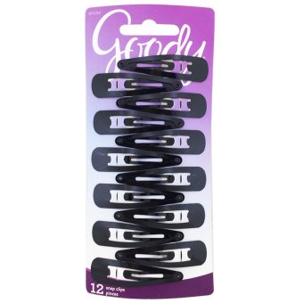 Goody กิ๊บติดผม Womens Classics Contour Clips Black 12 ชิ้น Goody กิ๊บติดผม Womens Classics Contour Clips Black 12 ชิ้น