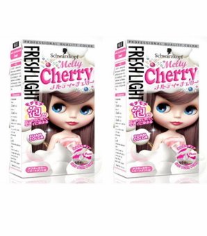 Schwarzkopf Freshlight Foam color Melty cherry 95ml สีน้ำตาลประกายชมพู ให้ประกายสีสว่างปานกลางระดับ 4 จำนวน 2 กล่อง Schwarzkopf Freshlight Foam color Melty cherry 95ml สีน้ำตาลประกายชมพู ให้ประกายสีสว่างปานกลางระดับ 4 จำนวน 2 กล่อง