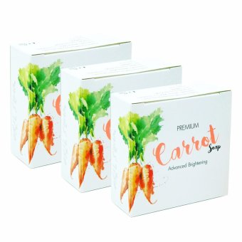 Gossip girl Carrot Soap 80g. (3 ก้อน) Gossip girl Carrot Soap 80g. (3 ก้อน)