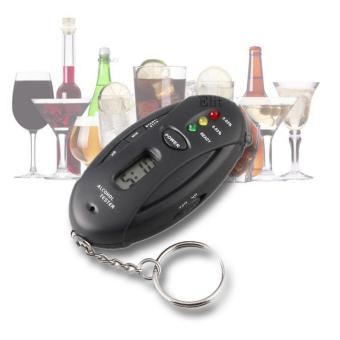 Elit เครื่องวัดแอลกอฮอล์ แบบพวงกุญแจ พร้อมนาฬิกาจับเวลา Breath Alcohol Tester (Black) Elit เครื่องวัดแอลกอฮอล์ แบบพวงกุญแจ พร้อมนาฬิกาจับเวลา Breath Alcohol Tester (Black)