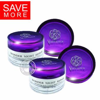 ครีม V2 Revolution Wonder Night Repair ครีมหน้าเด็ก ครีมวีทู สเต็มเซลล์ ครีมV2 ครีมหญิง รฐา - 30g. (2 กล่อง) ครีม V2 Revolution Wonder Night Repair ครีมหน้าเด็ก ครีมวีทู สเต็มเซลล์ ครีมV2 ครีมหญิง รฐา - 30g. (2 กล่อง)