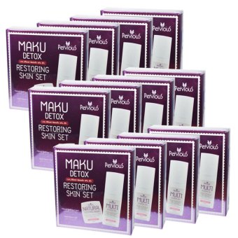 Pervious Maku Detox Restoring Skin Set ชุดครีมเพอร์เวียส มากุ ดีท๊อกซ์ เซ็ทกู้หนังหน้า ปรับสภาพผิวหน้าให้เนียนใส (12 เซ็ท) Pervious Maku Detox Restoring Skin Set ชุดครีมเพอร์เวียส มากุ ดีท๊อกซ์ เซ็ทกู้หนังหน้า ปรับสภาพผิวหน้าให้เนียนใส (12 เซ็ท)
