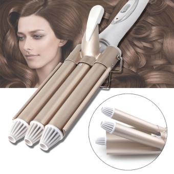 Elit เครื่องหนีบผม เครื่องหนีบผม 3 แกน ที่ดัดลอนผมแกนร้อน 110-220V Elit เครื่องหนีบผม เครื่องหนีบผม 3 แกน ที่ดัดลอนผมแกนร้อน 110-220V