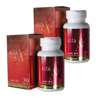 Asta X ผลิตภัณฑ์เสริมอาหารบำรุงร่างกายจากสาหร่ายแดง (30 แคปซูล x 2 กระปุก ) Asta X ผลิตภัณฑ์เสริมอาหารบำรุงร่างกายจากสาหร่ายแดง (30 แคปซูล x 2 กระปุก )