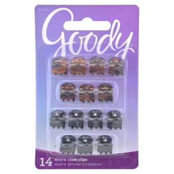 Goody กิ๊บหนีบผม Women Classics Micro Mini Claw Clip 14 ชิ้น Goody กิ๊บหนีบผม Women Classics Micro Mini Claw Clip 14 ชิ้น