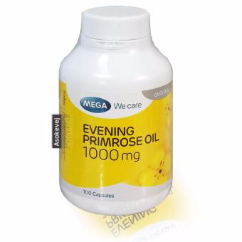 Mega We Care Evening Primrose Oil EPO 1000mg 100เม็ด อีฟนิ่งพริมโรส ลดอาการวัยทอง ผิวเนียนเปล่งปลั่ง Mega We Care Evening Primrose Oil EPO 1000mg 100เม็ด อีฟนิ่งพริมโรส ลดอาการวัยทอง ผิวเนียนเปล่งปลั่ง