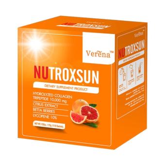 VERENA NUTROXSUN กันแดดแบบชงดื่ม เพื่อผิวขาวใสเนียนนุ่ม ปกป้องผิวจากแสงแดด (10ซอง) VERENA NUTROXSUN กันแดดแบบชงดื่ม เพื่อผิวขาวใสเนียนนุ่ม ปกป้องผิวจากแสงแดด (10ซอง)