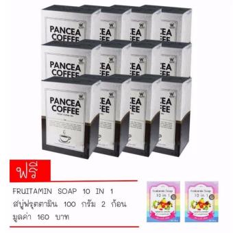 Pancea Coffee กาแฟลดน้ำหนัก 10 ซอง จำนวน (12 กล่อง) แถม สบู่ฟรุตตามิน 2 ก้อน Pancea Coffee กาแฟลดน้ำหนัก 10 ซอง จำนวน (12 กล่อง) แถม สบู่ฟรุตตามิน 2 ก้อน