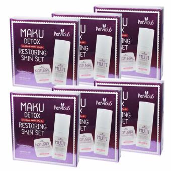 Pervious Maku Detox Restoring Skin Set ชุดครีมเพอร์เวียส มากุ ดีท๊อกซ์ เซ็ทกู้หนังหน้า ปรับสภาพผิวหน้าให้เนียนใส (6 เซ็ท) Pervious Maku Detox Restoring Skin Set ชุดครีมเพอร์เวียส มากุ ดีท๊อกซ์ เซ็ทกู้หนังหน้า ปรับสภาพผิวหน้าให้เนียนใส (6 เซ็ท)