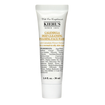 Kiehl's Calendula Deep Cleansing Foaming Face Wash ผลิตภัณฑ์ล้างหน้าสูตรอ่อนโยน 30ml (1 หลอด) Kiehl's Calendula Deep Cleansing Foaming Face Wash ผลิตภัณฑ์ล้างหน้าสูตรอ่อนโยน 30ml (1 หลอด)