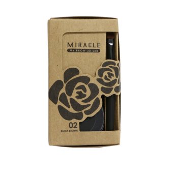 Mei Linda เจลเขียนคิ้ว Miracle My Brow 3D Gel #No2 - Black Brown 3 g Mei Linda เจลเขียนคิ้ว Miracle My Brow 3D Gel #No2 - Black Brown 3 g