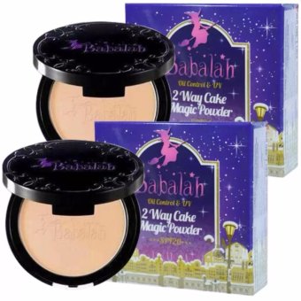 Babalah Oil Control & UV 2 Way Cake Magic Powder SPF20 #02 สำหรับผิวสองสี-คล้ำ (สูตรใหม่ ควบคุมความมัน) 2 ตลับ Babalah Oil Control & UV 2 Way Cake Magic Powder SPF20 #02 สำหรับผิวสองสี-คล้ำ (สูตรใหม่ ควบคุมความมัน) 2 ตลับ