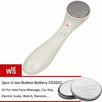 MEGA Skin Care Vibration Iontophoresis Microcurrent Cleaning เครื่องนวดหน้าระบบไอออนนิค ขนาดพกพา รุ่น MG0039 (White)(ฟรี 2pcs Battery CR2032 for Face Massage Car Key Watch Remote Electric Scale) MEGA Skin Care Vibration Iontophoresis Microcurrent Cleaning เครื่องนวดหน้าระบบไอออนนิค ขนาดพกพา รุ่น MG0039 (White)(ฟรี 2pcs Battery CR2032 for Face Massage Car Key Watch Remote Electric Scale)