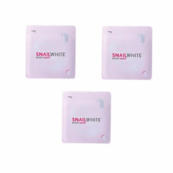 Snail White Mask Shot มาร์กบำรุงหน้า 23g.x3ชิ้น Snail White Mask Shot มาร์กบำรุงหน้า 23g.x3ชิ้น