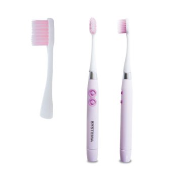 Systema Sonic แปรงสีฟันไฟฟ้า ซิสเท็มมา โซนิค - สีชมพู (ฟรี ยาสีฟันสมุนไพรไวส์) Systema Sonic แปรงสีฟันไฟฟ้า ซิสเท็มมา โซนิค - สีชมพู (ฟรี ยาสีฟันสมุนไพรไวส์)