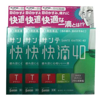 Sante Kaiteki 40ยาหยอดตาญี่ปุ่น สำหรับดวงตาที่เหนื่อยล้าและพร่ามัว15ml (3กล่อง) Sante Kaiteki 40ยาหยอดตาญี่ปุ่น สำหรับดวงตาที่เหนื่อยล้าและพร่ามัว15ml (3กล่อง)