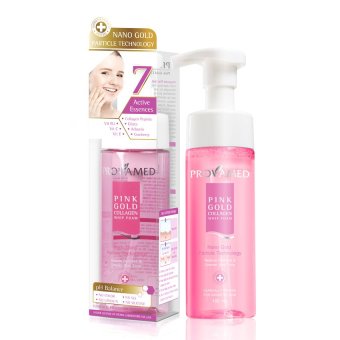 Provamed Pink Gold Collagen Whip Foam โปรวาเมด โฟมล้างหน้า สูตรอ่อนโยนพิเศษจากทองคำบริสุทธิ์ (165 ml.) Provamed Pink Gold Collagen Whip Foam โปรวาเมด โฟมล้างหน้า สูตรอ่อนโยนพิเศษจากทองคำบริสุทธิ์ (165 ml.)