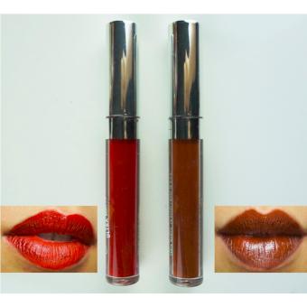 AKI Matte Liquid Lipstick ลิปสติกเนื้อแมท แพ็ค 2 แท่ง 2 สี เม็ดสีชัด ทาง่าย ไม่ตกร่อง # 09 AKI Matte Liquid Lipstick ลิปสติกเนื้อแมท แพ็ค 2 แท่ง 2 สี เม็ดสีชัด ทาง่าย ไม่ตกร่อง # 09