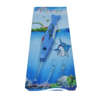 ไม้แคะหูมีไฟฉาย ป.ปลา สีฟ้า LED Flashlight Earpick ไม้แคะหูมีไฟฉาย ป.ปลา สีฟ้า LED Flashlight Earpick
