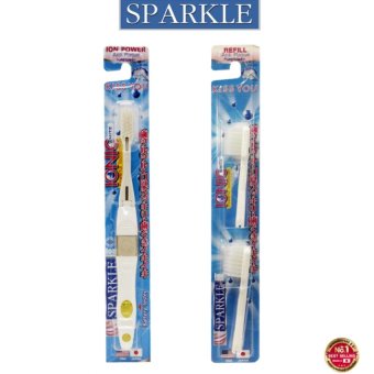 Sparkle แปรงสีฟันสปาร์คเคิล Ionic Toothbrush + หัวแปรง รีฟิว (Refill) (สีขาว) Sparkle แปรงสีฟันสปาร์คเคิล Ionic Toothbrush + หัวแปรง รีฟิว (Refill) (สีขาว)
